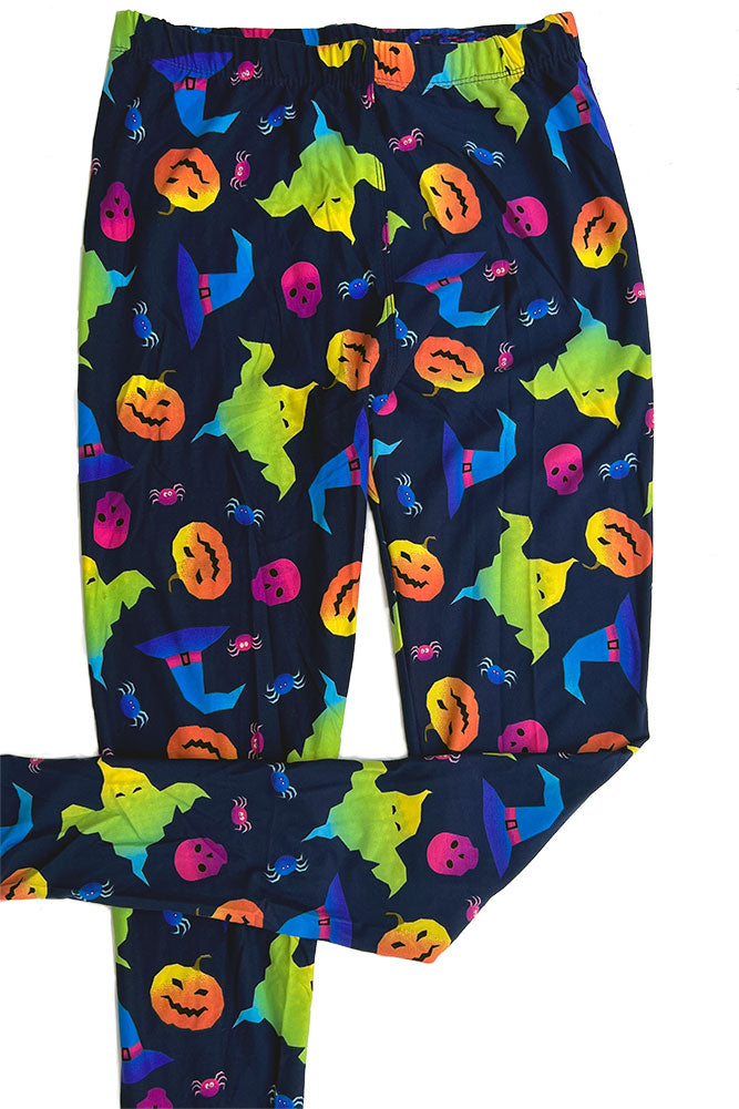 Women's Regular Colorful Ghost Pumpkin Pattern Printed