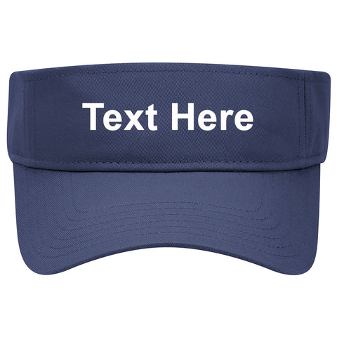 Your Own Text Cotton Twill Sun Visor for Men and Women - Personalization