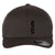 Black NASA Letter 6 Panel Mid Profile Flexfit Closed Back Twill Cap - From Small to 2XL Big Size