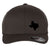 Black Texas Map Letter 6 Panel Mid Profile Flexfit Closed Back Twill Cap - From Small to 2XL Big Size