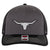Longhorn Leatherette 6 Panel Mid Profile Mesh Back Trucker Hat - For Men and Women