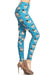 Women's 3X 5X Snowman with Scarf Pattern Printed Leggings