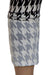 Women's Regular Hound Tooth Pattern Print Leggings - White Black