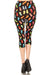Women's 3X5X Colorful Flip-Flops Sandal Printed Cropped Capri Leggings