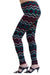Women's Regular SawTooth Multi Colored Leggings