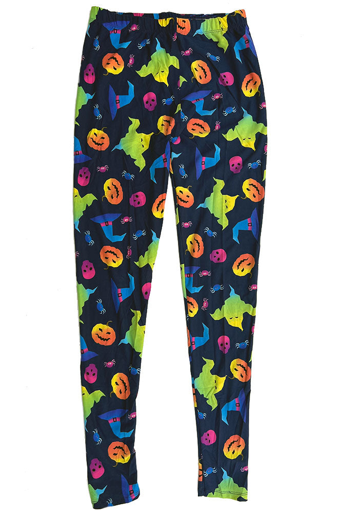 Women's Regular Colorful Ghost Pumpkin Pattern Printed