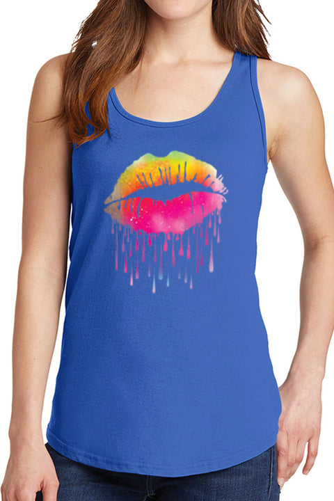 Women’s Lips Like Sugar Core Cotton Tank Tops