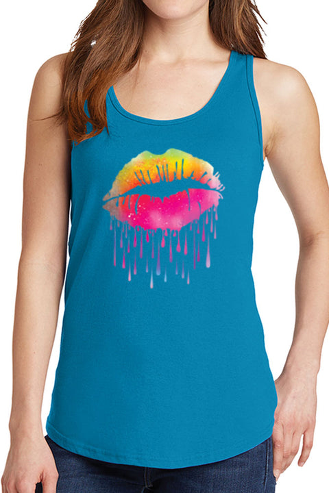 Women’s Lips Like Sugar Core Cotton Tank Tops