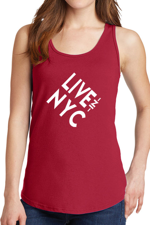 Women's Live in New York City Core Cotton Tank Tops -XS~4XL