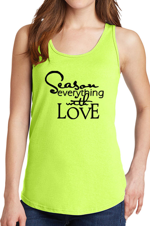 Women's Season Everything with Love Core Cotton Tank Tops -XS~4XL