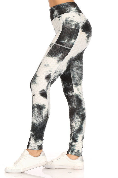 Women's Tie Dye Printed Butt Lifting Sexy Brazilian Leggings