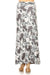 Women's Regular Beautiful Print Maxi Skirts - Grey Rose & Blur