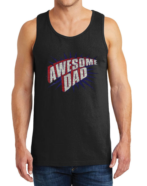 Men’s Awesome Dad Heavy Cotton Tank Tops – XS ~ 3XL