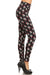 Women's 3X 5X Snowman with Red Hat Glove Pattern Printed Leggings
