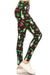 Women Regular High Waist Green Leaf Cannabis Printed Yoga Pants Leggings
