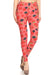 Women's Regular Raspberry Blueberry Pattern Printed Leggings