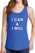 Women's I Can and I Will Core Cotton Tank Tops -XS~4XL
