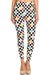 Women's Plus Colorful Checkered Pattern Printed Leggings