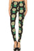 Women's 3X 5X Yellow Pineapple Fruit Pattern Printed Leggings