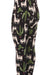Kid's White Giraffe Green Cactus Pattern Printed Leggings