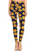 Women's Plus Yellow Big Sunflower Pattern Print Leggings