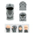 Balaclava Ski Face Mask N-rit Tube 9 Headwear - Assorted Design 2pcs/3pcs