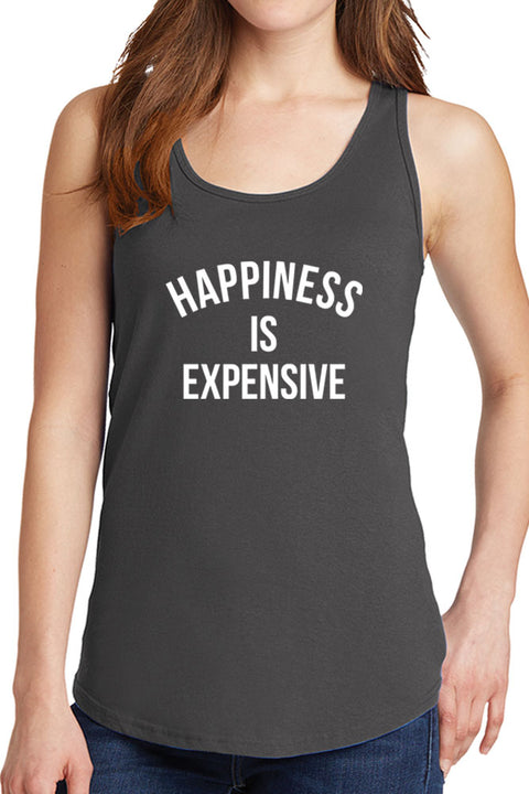 Women's Happiness is Expensive Core Cotton Tank Tops -XS~4XL