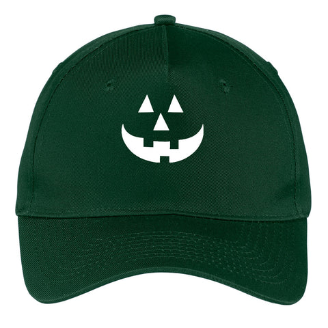 Pumpkin Glow in the Dark Graphic Printed 5 Panel Twill Caps for Men & Women