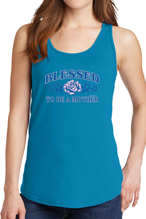 Women's Blessed to Be A Mother Core Cotton Tank Tops -XS~4XL