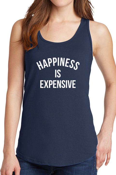 Women's Happiness is Expensive Core Cotton Tank Tops -XS~4XL