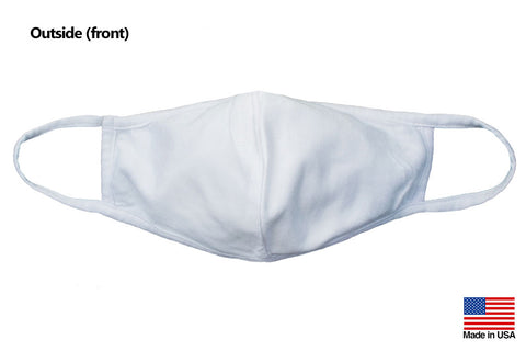 3 Packs Soft Light Unisex Reusable Washable Mouth Cotton Jersey Face Masks for Summer - Made in USA