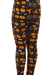 Kid's Colorful Pumpkin Spider Web Pattern Printed Leggings