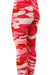 Kid's Pink Camouflage Army Pattern Printed Leggings