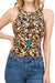 Women’s Regular Brown Leopard Animal Skin Bodysuit