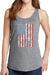 Women's Distressed American Flag Core Cotton Tank Tops -XS~4XL