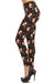 Women's Plus Unicorn Crown Starfish Pattern Printed Leggings