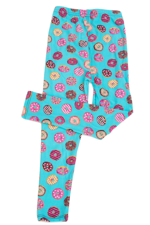 Kid's Donuts Yum Yum Pattern Printed Leggings