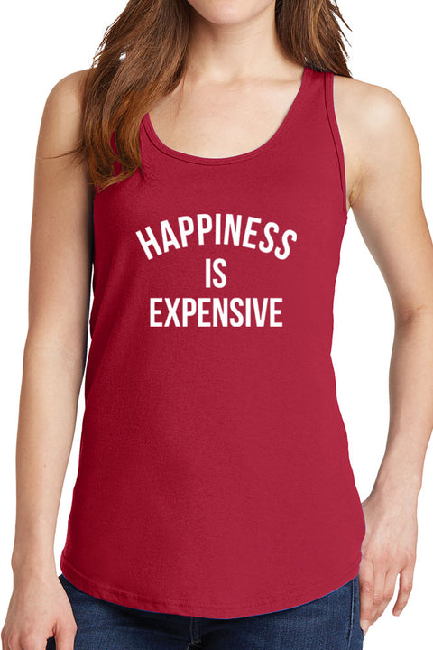 Women's Happiness is Expensive Core Cotton Tank Tops -XS~4XL