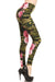 Women's Regular Camo Pink Rose Pattern Printed Leggings