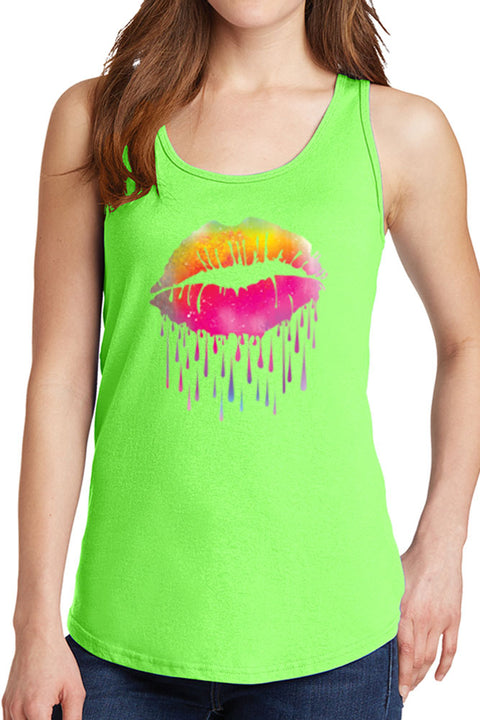 Women’s Lips Like Sugar Core Cotton Tank Tops