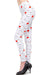 Women's Plus Love & Heart White Pattern Printed Leggings