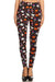 Women's 3X 5X Halloween Pumpkin Ghost Pattern Printed Leggings