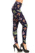 Women's Plus Colorful Butterfly Insect Pattern Printed Leggings