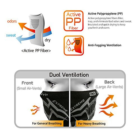 Fleece Neck Warmer N-Rit Tube 9 Extreme 3 Face Mask Headwear Ear Muff - Assorted Design 2pcs/3pcs