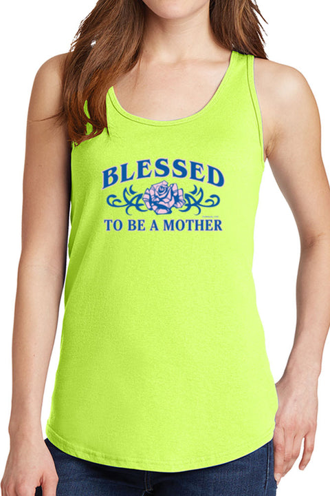 Women's Blessed to Be A Mother Core Cotton Tank Tops -XS~4XL