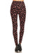 Women's 3X 5X Candy Cane Holiday Pattern Printed Leggings