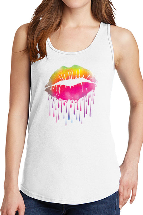 Women’s Lips Like Sugar Core Cotton Tank Tops