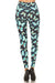 Women's 3X 5X Butterfly Dot Outline Pattern Printed Leggings