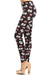 Women's Plus Camera with Hearts Pattern Printed Leggings