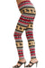 Women's Regular Colorful Holiday Mocha Reindeer Design Printed Leggings
